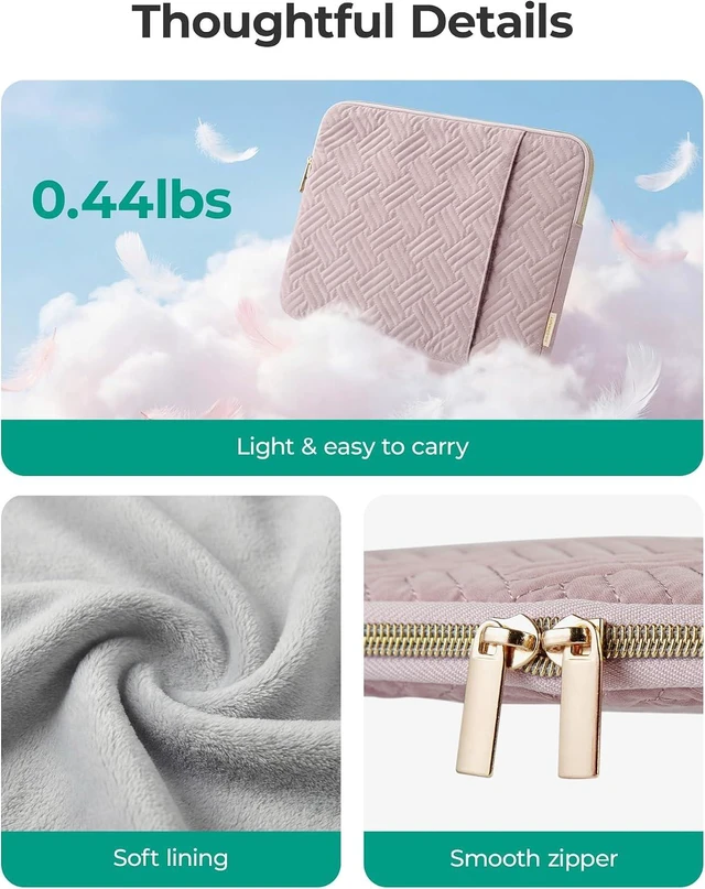 Alt view image 7 of 7 - Lightweight Laptop Sleeve with Pocket Protective Laptop Case
