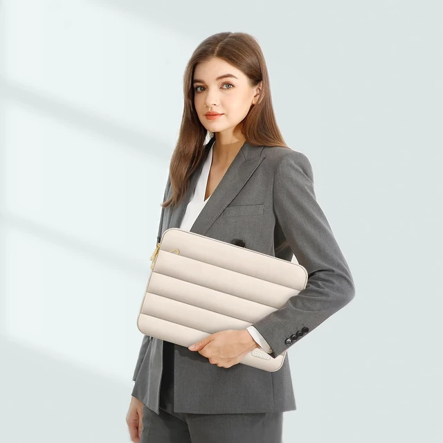 Alt view image 6 of 7 - Laptop Case 13.3 inch 13-13.3 inch Puffy Laptop Sleeve Carrying Case