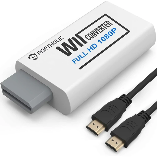 Main image of Wii to HDMI Converter 1080P for Full HD Device Wii HDMI Adapter with 3 5mm Audio Jack&HDMI Output Compatible with Wii Wii U HDTV Monitor-Supports All Wii Display Modes 720P NTS