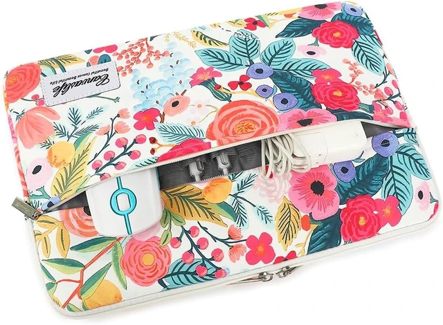 Alt view image 2 of 6 - Canvaslife Garden Rose Waterproof Patten Laptop Sleeve 14 inch 14.0 inch Laptop case Bag