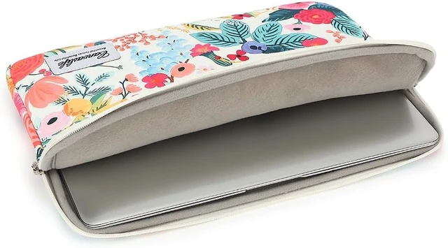 Alt view image 3 of 6 - Canvaslife Garden Rose Waterproof Patten Laptop Sleeve 14 inch 14.0 inch Laptop case Bag
