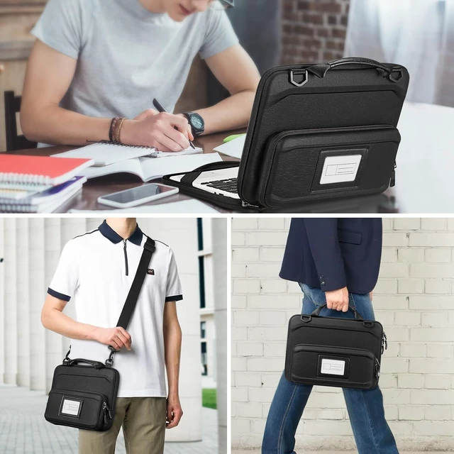 Alt view image 7 of 7 - Fintie Chromebook Sleeve Case - Protective Briefcase Shoulder Bag