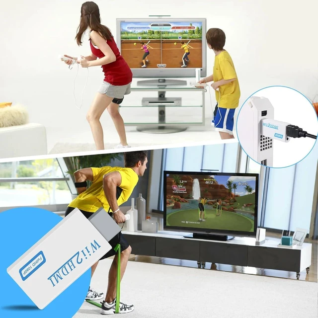 Alt view image 5 of 7 - Wii HDMI Adapter 1080P Wii to HDMI Adapter for Nintendo Wii/Wii U