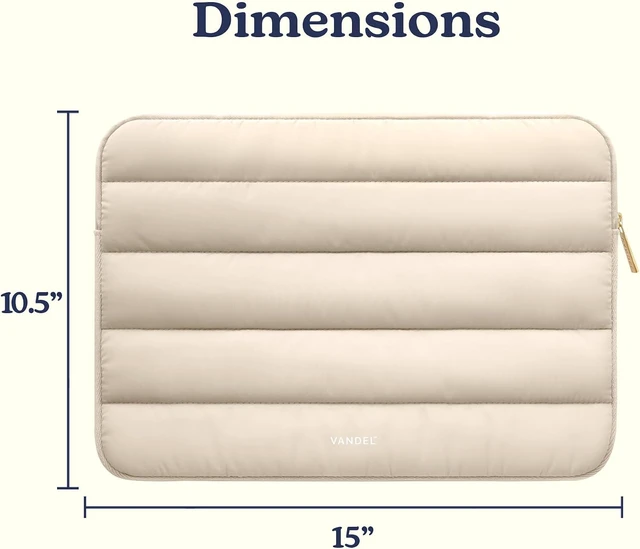 Alt view image 7 of 7 - Vandel Puffy Laptop Sleeve 15-16 Inch Laptop Case MacBook Air Case