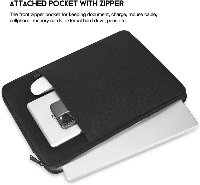 Alt view image 4 of 7 - 17.3 inch Laptop Sleeve Case Water-Resistant Computer Bag Accessory Pocket