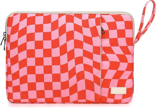Main image of Laptop Sleeve 13.3 inch14 Inch 15.6inchWater Resistant Traveling Computer Cover with Handle Shockproof Protective Carrying Laptop Case (Y8-Pink Checker 14 inch)