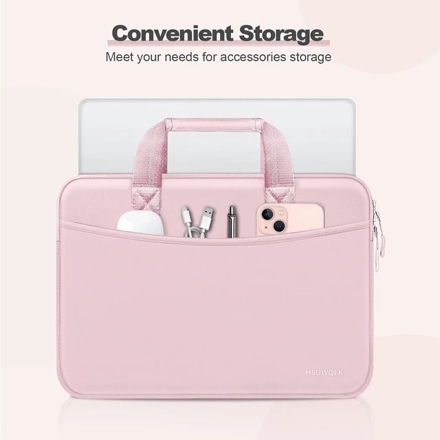 Alt view image 2 of 7 - Laptop Case 13.3 inch 13-13.3 inch Laptop Sleeve Bag Pink