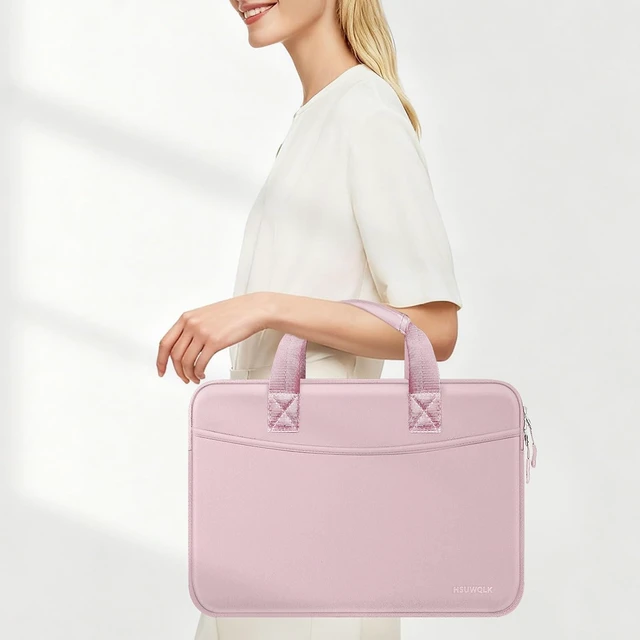 Alt view image 6 of 7 - Laptop Case 13.3 inch 13-13.3 inch Laptop Sleeve Bag Pink