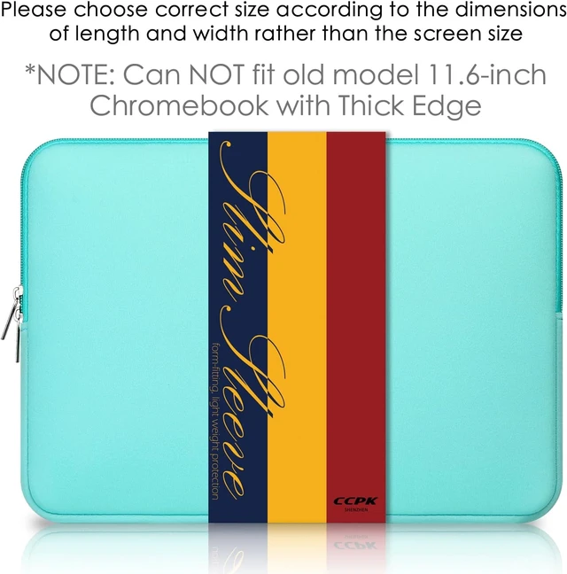 Alt view image 3 of 7 - 11.6 inch Laptop Case Compatible with 12 inch MacBook Air 11 inch Vivobook Go 100e Gen 4 Gateway Chromebook 311 Computer Accessories Bag Sleeve Cover Carrying Case 11 inch Mint