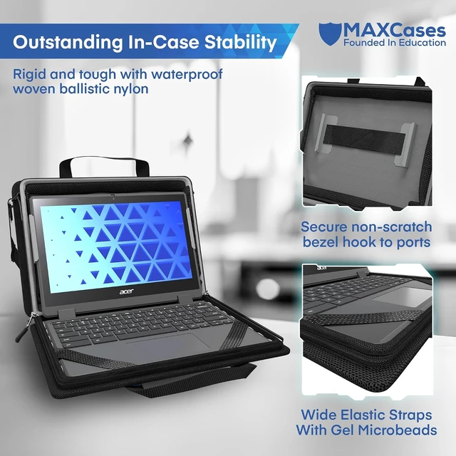 Alt view image 6 of 7 - Explorer Case for 14in Laptop & Chromebook - Molded Fit Pocket