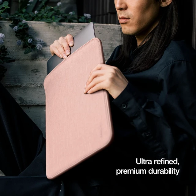 Alt view image 5 of 7 - ICON Sleeve with Woolenex - MacBook Pro 14 inch Case - 2025 2024 2023 2022 2021 M5 M4 M3 M2 M1 - Fitted MacBook Case Laptop Sleeve Hard Cover Durable Lightweight - Blush Pink