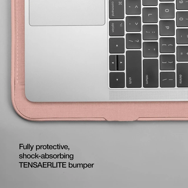 Alt view image 7 of 7 - ICON Sleeve with Woolenex - MacBook Pro 14 inch Case - 2025 2024 2023 2022 2021 M5 M4 M3 M2 M1 - Fitted MacBook Case Laptop Sleeve Hard Cover Durable Lightweight - Blush Pink