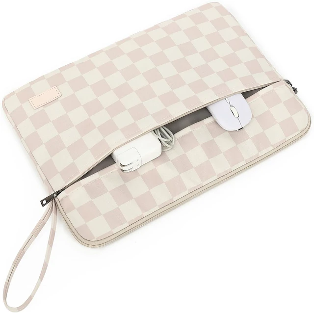 Alt view image 2 of 7 - Laptop Sleeve 14 inch 14.0 inch Laptop case Bag (Khaki Checkered 14 inch)