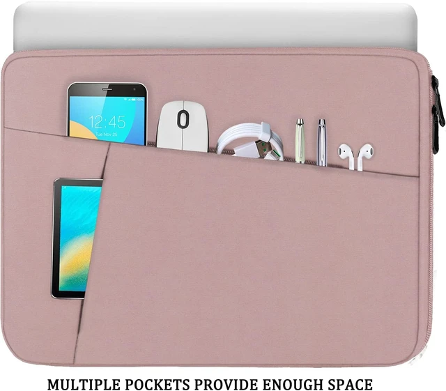 Alt view image 3 of 7 - 15.6 inch Laptop Sleeve Shockproof Protective Computer Cover Pink