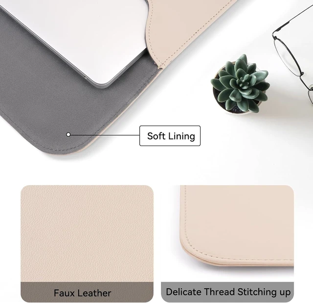 Alt view image 3 of 7 - Laptop Case 13.3 inch 13-13.3 inch Laptop Sleeve Apricot