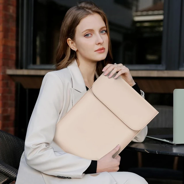 Alt view image 6 of 7 - Laptop Case 13.3 inch 13-13.3 inch Laptop Sleeve Apricot