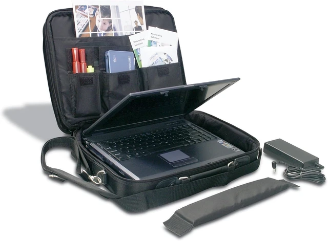 Alt view image 6 of 7 - Padded Clamshell Notebook Carrying Case for 15.4 Inch Laptops TA-NC1