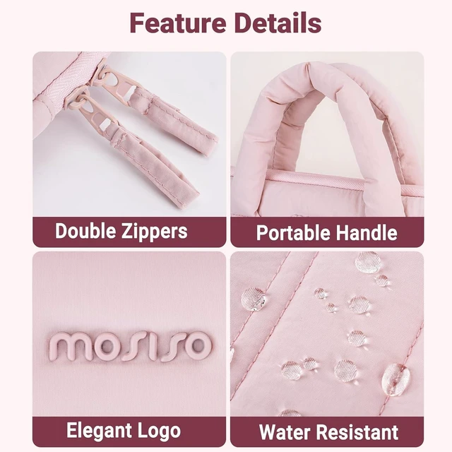 Alt view image 7 of 7 - Laptop Case 13.3 inch 13-13.3 inch Puffy Laptop Sleeve Pink