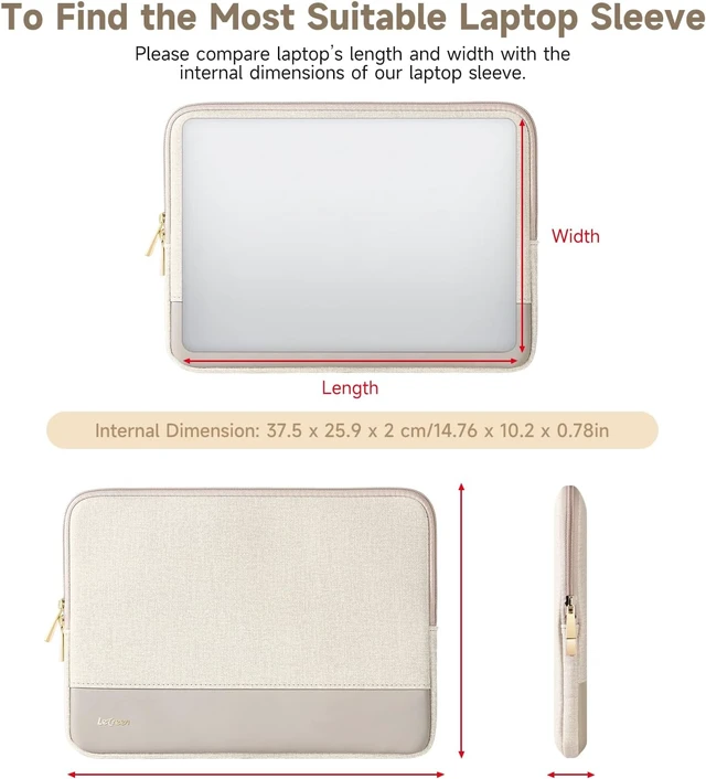 Alt view image 4 of 7 - Laptop Case 15 inch 15-15.6 inch Laptop Sleeve Computer Bag