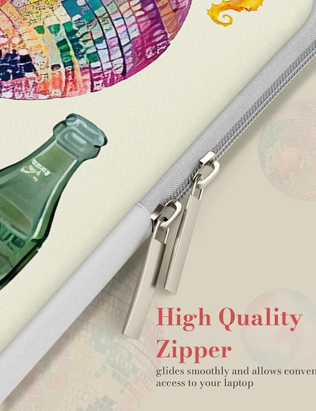 Alt view image 5 of 7 - MacBook Neo Sleeve Case Cute Laptop case for MacBook Air/Pro 13-13.6 inch Slim Protective Travel Carrying Sleeve for 14 inch Chromebook Stickers