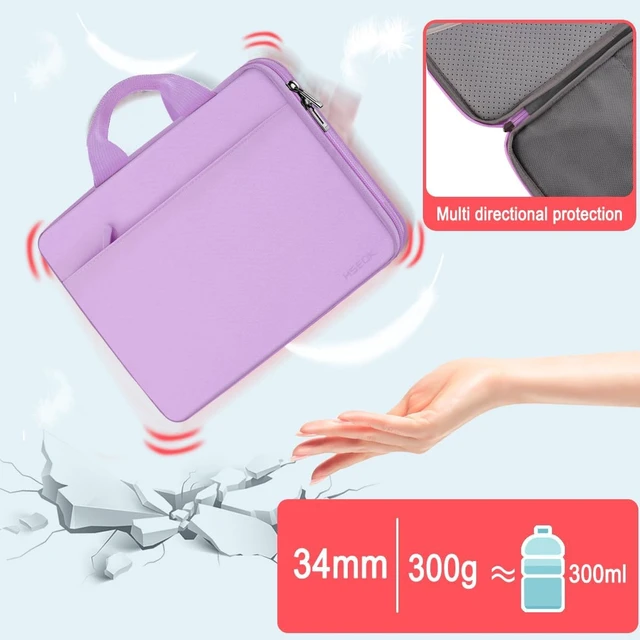 Alt view image 3 of 6 - Laptop Case 13-13.3 inch Sleeve TSA Computer Handbag Purple