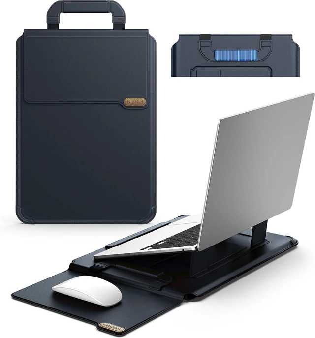 Main image of 16 inch Laptop Sleeve with Stand (4-in-1) 2 Stand Modes Mouse Pad