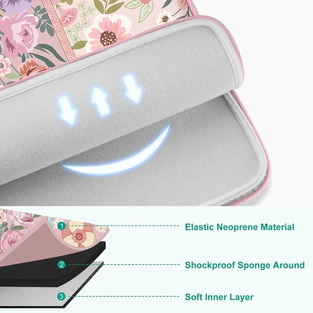 Alt view image 4 of 7 - Laptop Case 13.3 inch 13-13.3 inch Laptop Sleeve with Small Case