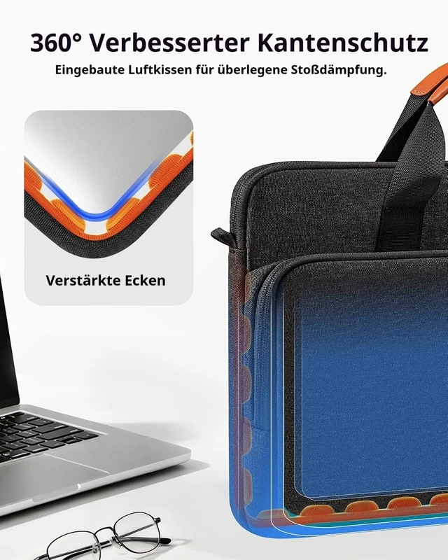 Alt view image 3 of 7 - 15 15.6 16 inch Laptop Bag Carrying Case