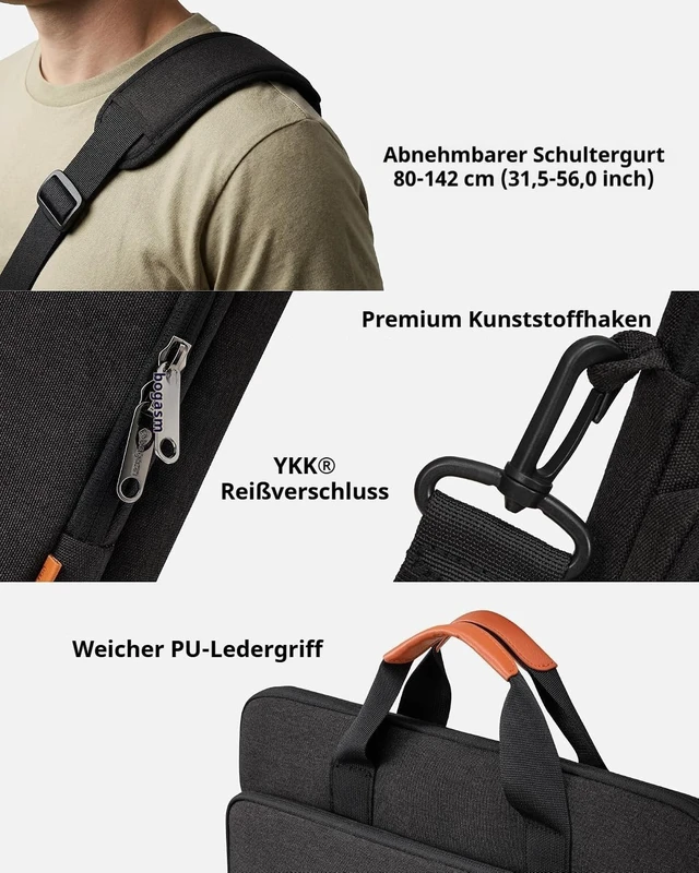 Alt view image 6 of 7 - 15 15.6 16 inch Laptop Bag Carrying Case
