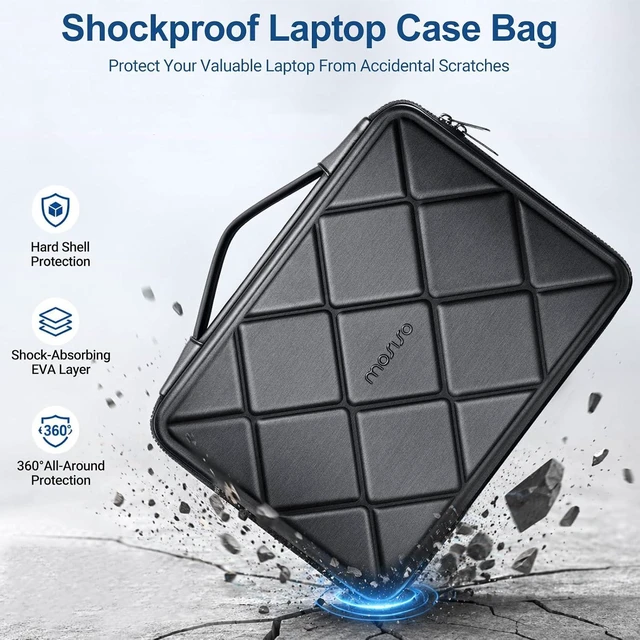 Alt view image 3 of 7 - Laptop Case 16 inch 15-15.6 inch Shockproof EVA Laptop Sleeve Bag