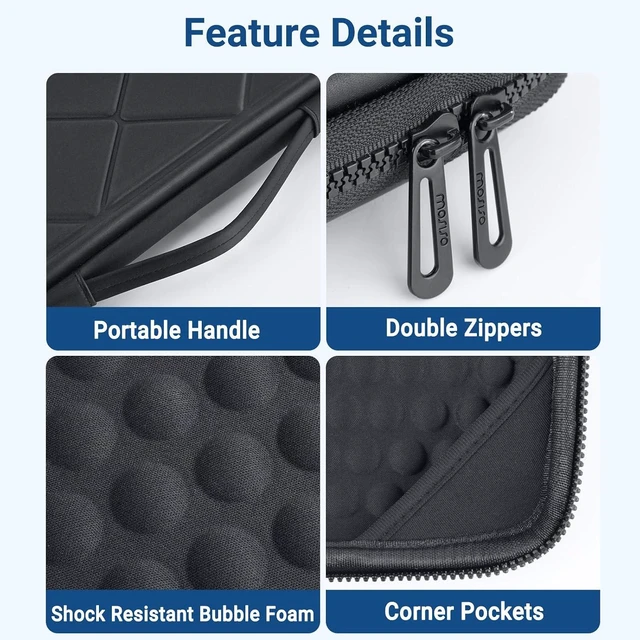 Alt view image 7 of 7 - Laptop Case 16 inch 15-15.6 inch Shockproof EVA Laptop Sleeve Bag