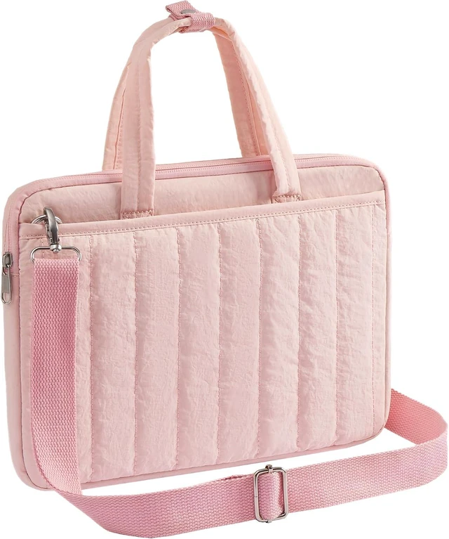 Main image of Laptop Sleeve Bag with Handle & Shoulder Strap -Blush