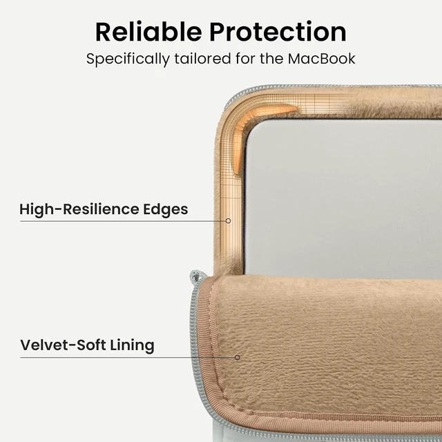 Alt view image 5 of 7 - 360 Protective Puffy Laptop Sleeve for 13-inch MacBook Neo A3404 A18