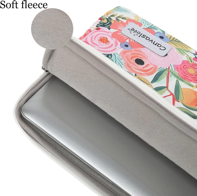 Alt view image 3 of 6 - Floral Pattern Laptop Sleeve Case Cover with Pocket for MacBook Pro 14 inch and 14 inch-14.4 inch Notebook Computer