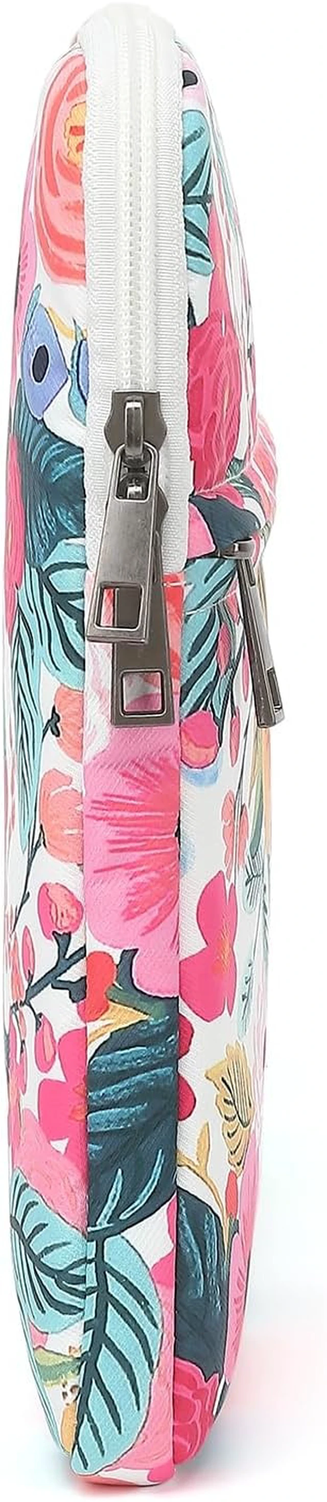 Alt view image 4 of 6 - Floral Pattern Laptop Sleeve Case Cover with Pocket for MacBook Pro 14 inch and 14 inch-14.4 inch Notebook Computer