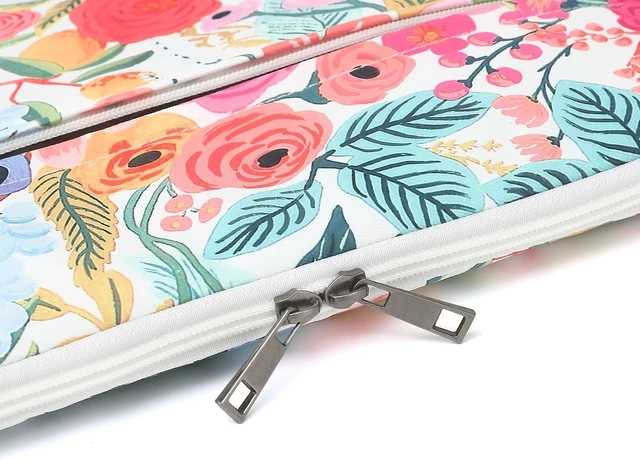 Alt view image 5 of 6 - Floral Pattern Laptop Sleeve Case Cover with Pocket for MacBook Pro 14 inch and 14 inch-14.4 inch Notebook Computer