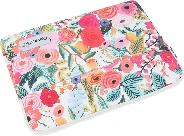 Alt view image 6 of 6 - Floral Pattern Laptop Sleeve Case Cover with Pocket for MacBook Pro 14 inch and 14 inch-14.4 inch Notebook Computer