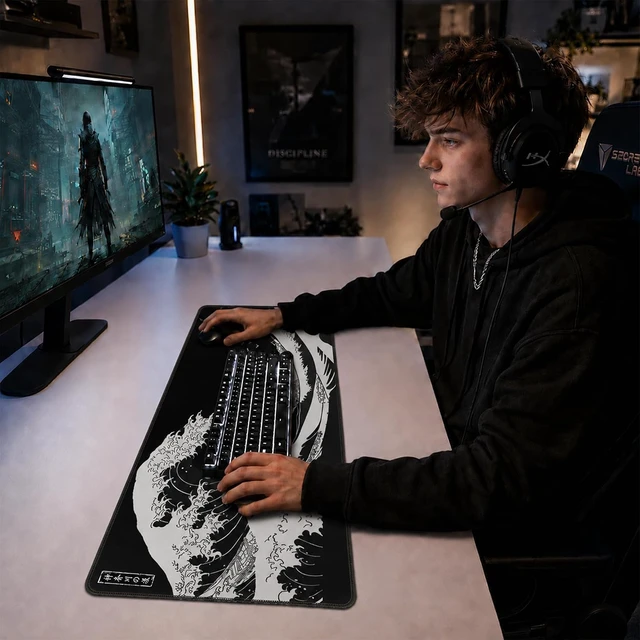 Alt view image 2 of 7 - Gaming Mouse Pad Large Mousepad XXL Keyboard Mat Desk Protector