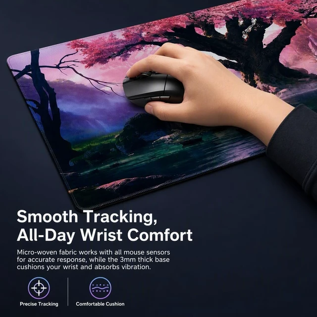 Alt view image 4 of 7 - DC Extra Large Gaming Mouse Pad Desk Mat for Keyboard and Mouse Desk Pad
