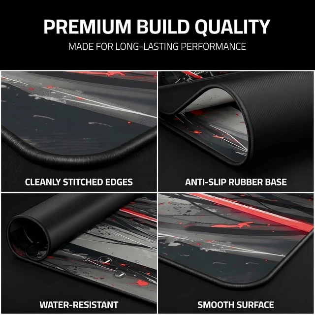 Alt view image 5 of 7 - XXL Anime Gaming Mouse Pad 35.4 x 15.7 inch - Water-Resistant