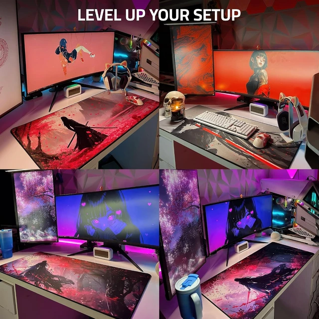 Alt view image 7 of 7 - XXL Anime Gaming Mouse Pad 35.4 x 15.7 inch - Water-Resistant