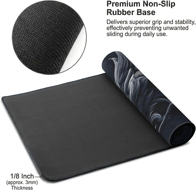 Alt view image 5 of 7 - Japanese Ink Art Desk Mat Black Dragon XL Gaming Mouse Pad