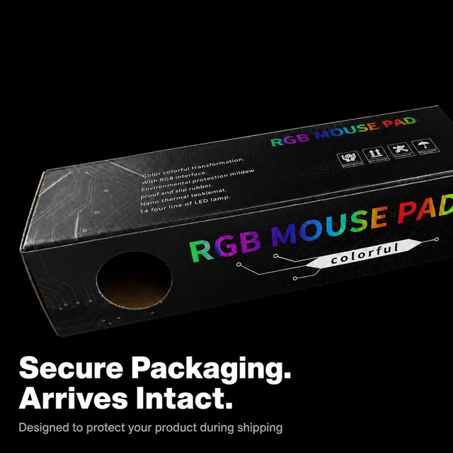 Alt view image 4 of 7 - RGB Gaming Mouse Pad 0.16 Inch Thickness 31.5 x 11.8 Large Mouse Pad for Desk 14 Light Modes Desk Mat Waterproof for PC Laptop Office Gaming Use