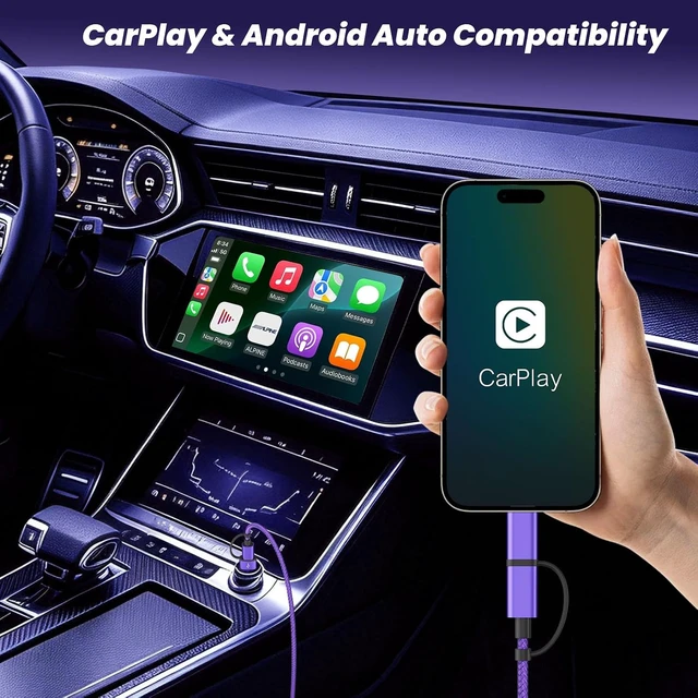 Alt view image 6 of 7 - 2 Pack 4 in 1 Multi Charging Cable 60W USB C Fast Charger Cord