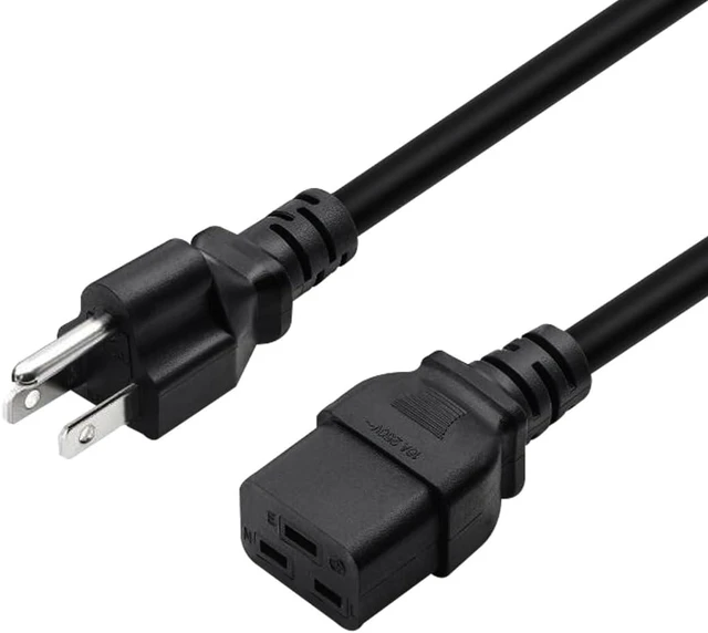 Main image of 3.2ft/1M Nema 5-15P to IEC320 C19 Power Cable