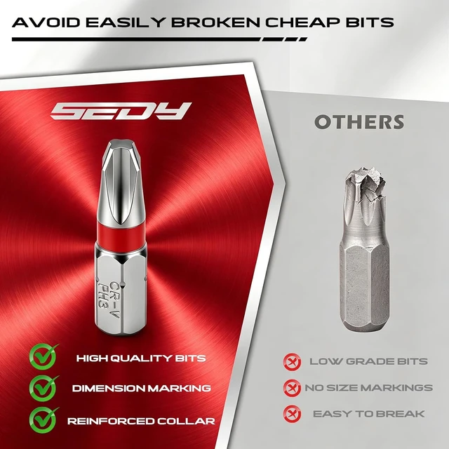 Alt view image 5 of 7 - 101-Piece Magnetic Screwdriver Set with 60 Bits Ratchet and Storage Rack