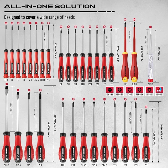 Alt view image 3 of 7 - 101-Piece Magnetic Screwdriver Set with 60 Bits Ratchet and Storage Rack