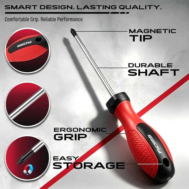 Alt view image 4 of 7 - 101-Piece Magnetic Screwdriver Set with 60 Bits Ratchet and Storage Rack