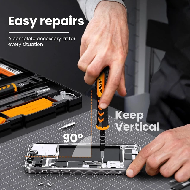 Alt view image 5 of 7 - JOREST 59Pcs Small Precision Screwdriver Set with Torx T5 T6 Mini Tool Kit