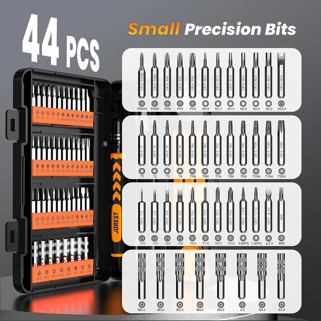 Alt view image 3 of 7 - JOREST 59Pcs Small Precision Screwdriver Set with Torx T5 T6 Mini Tool Kit